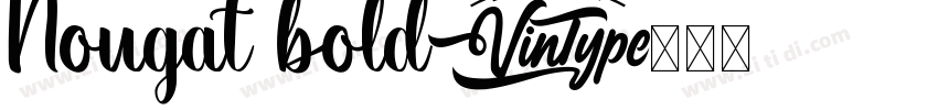 Nougat bold字体转换